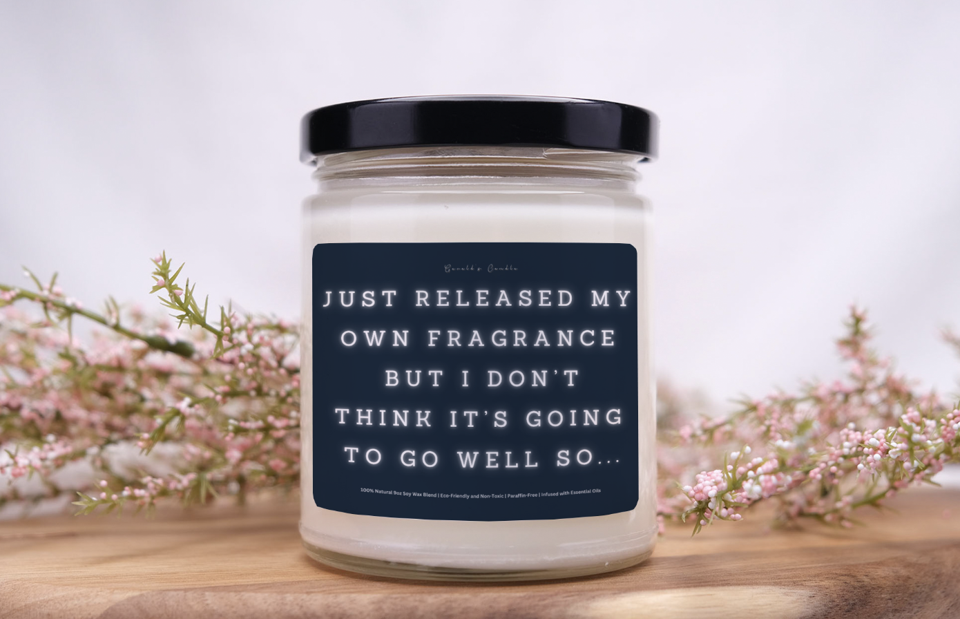 Just Released My Own Fragrance Candle | 100% Soy Wax Blend | 9 Ounce Clear Glass Jar | Non-Toxic & Eco-Friendly | 9 Aromatic Scents Available