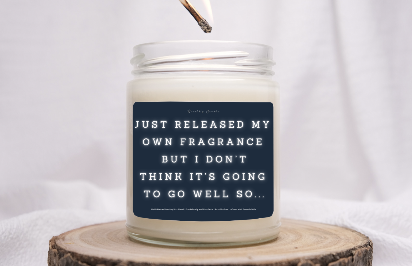 Just Released My Own Fragrance Candle | 100% Soy Wax Blend | 9 Ounce Clear Glass Jar | Non-Toxic & Eco-Friendly | 9 Aromatic Scents Available