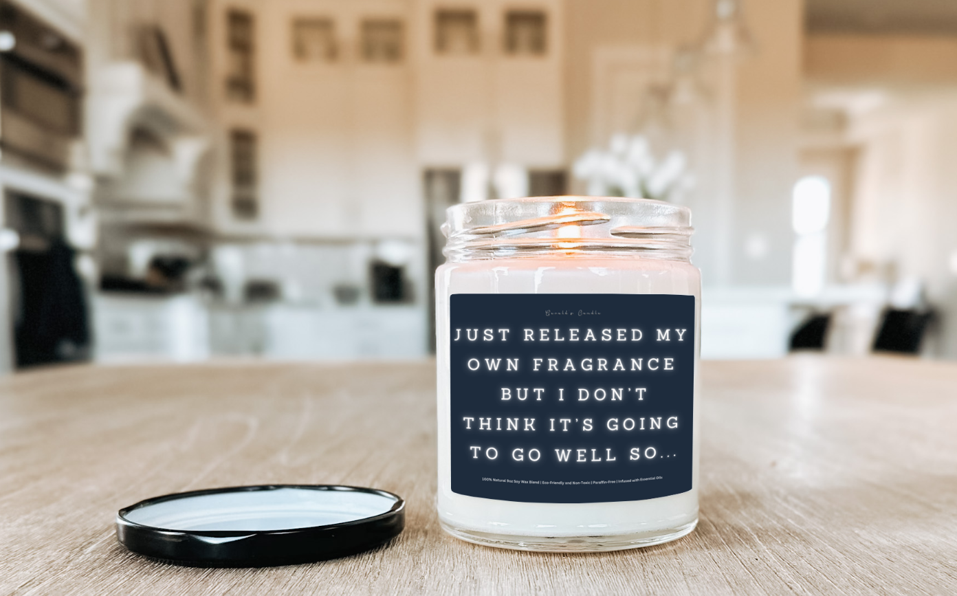 Just Released My Own Fragrance Candle | 100% Soy Wax Blend | 9 Ounce Clear Glass Jar | Non-Toxic & Eco-Friendly | 9 Aromatic Scents Available